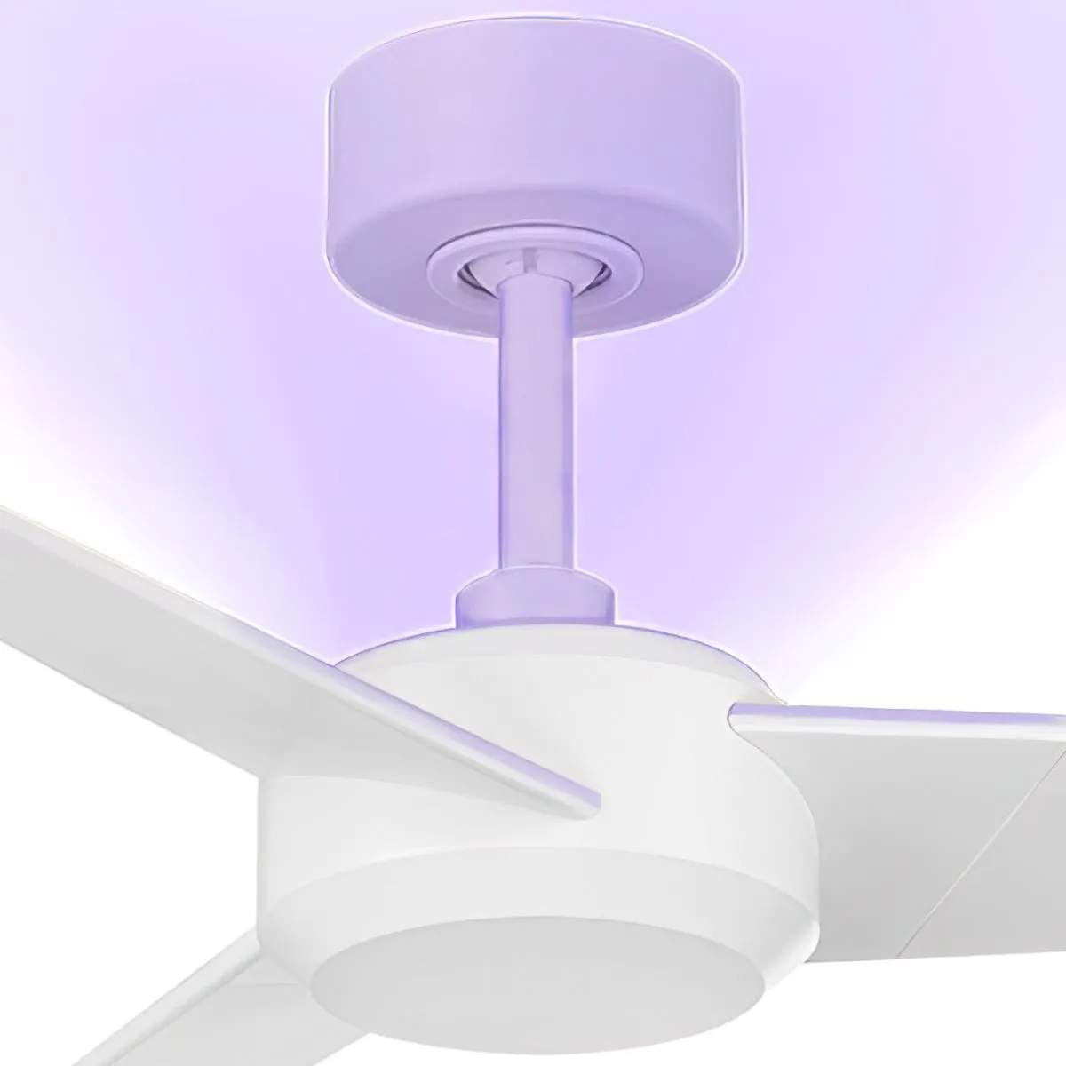 Ultra 54 Inch Matte White UV-C Smart Ceiling Fan with Remote