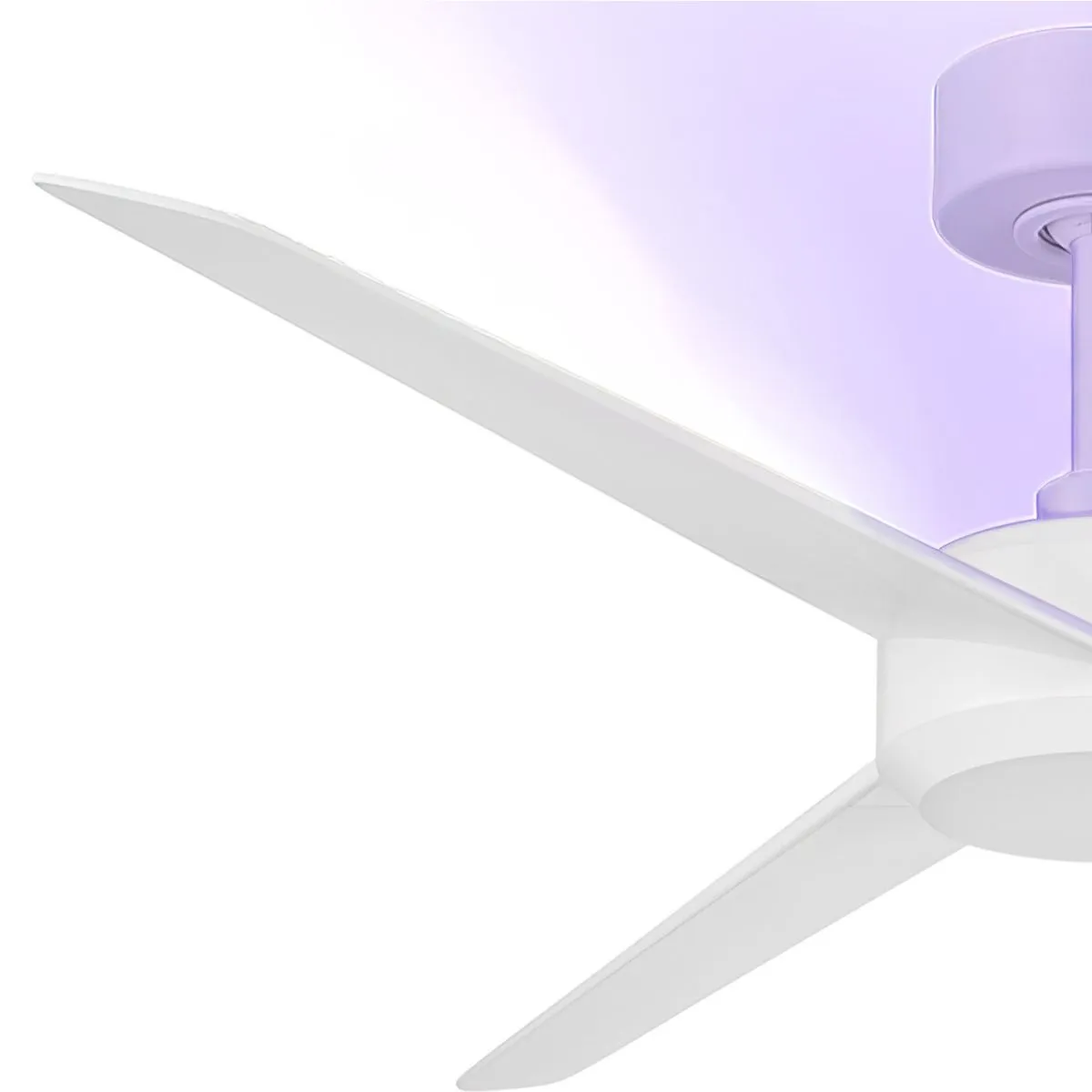 Ultra 54 Inch Matte White UV-C Smart Ceiling Fan with Remote