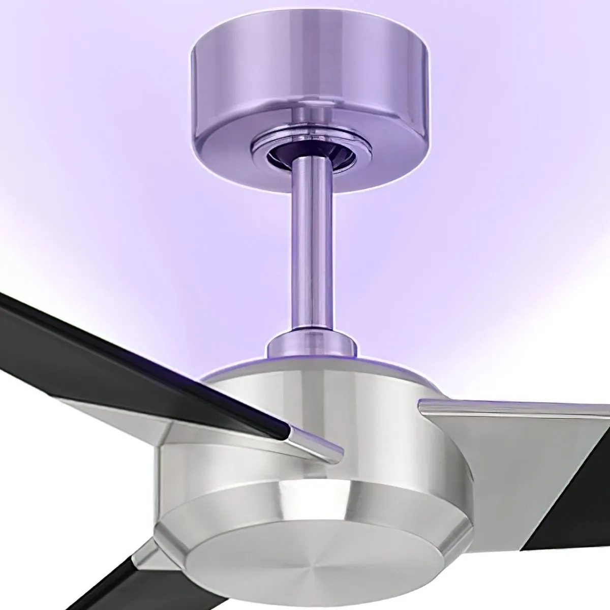 Ultra 54 Inch Nickel and Black UV-C Smart Ceiling Fan with Remote