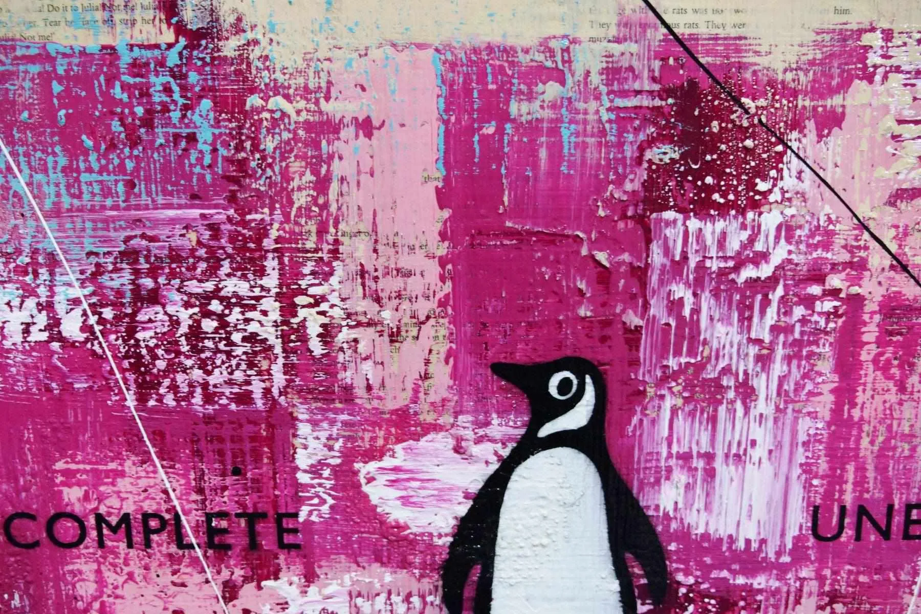Unfuck It All 75cm x 100cm Unfuck The World Urban Pop Book Club Painting (SOLD)