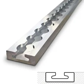 VersaTie Aluminum Track - Recess Mount, Square Edge (Series 2)
