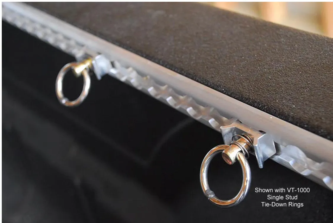 VersaTie Aluminum Track - Surface Mount, Contoured Edge (Series 1)
