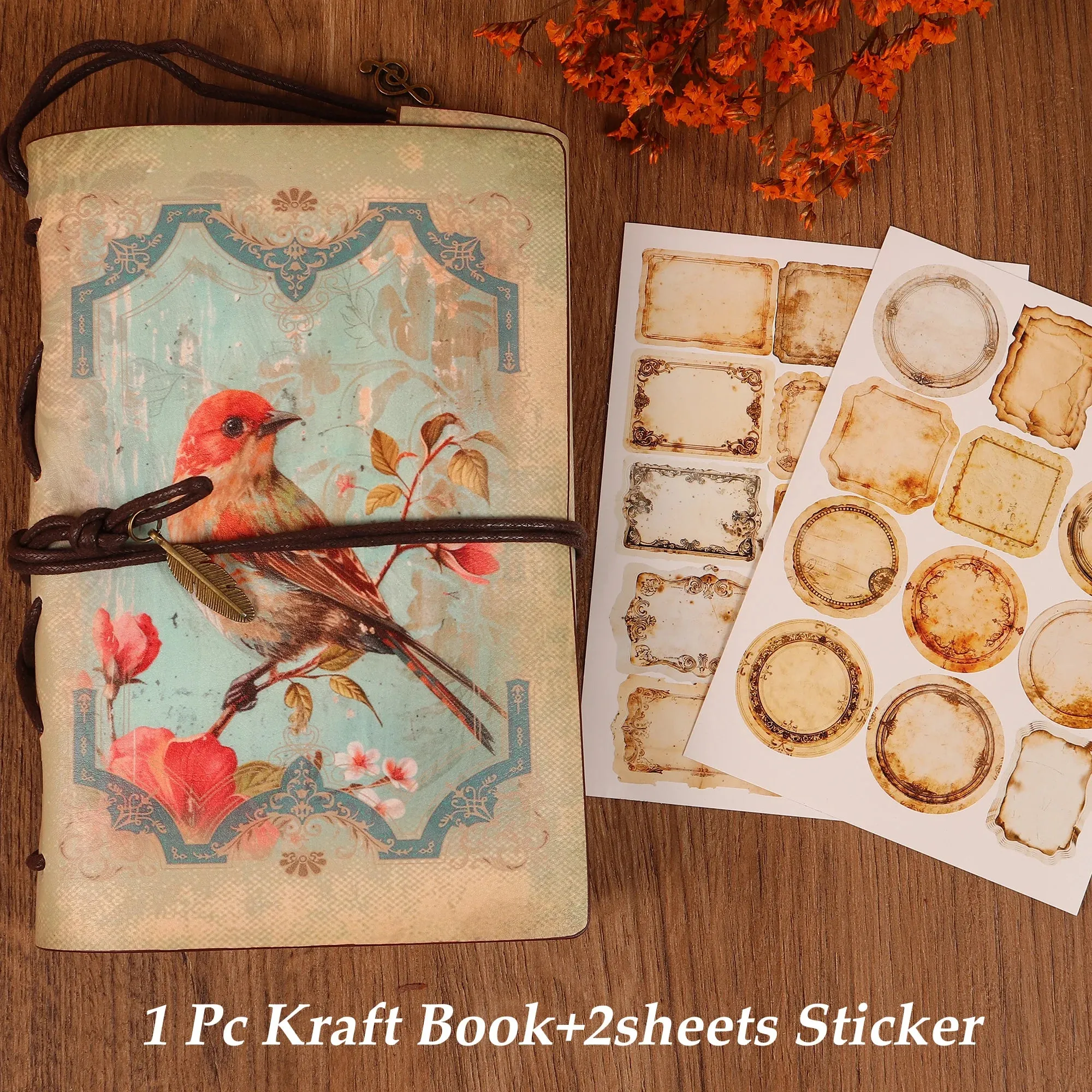 Vintage Waterproof Cowhide Writable Journal Storage Notebook