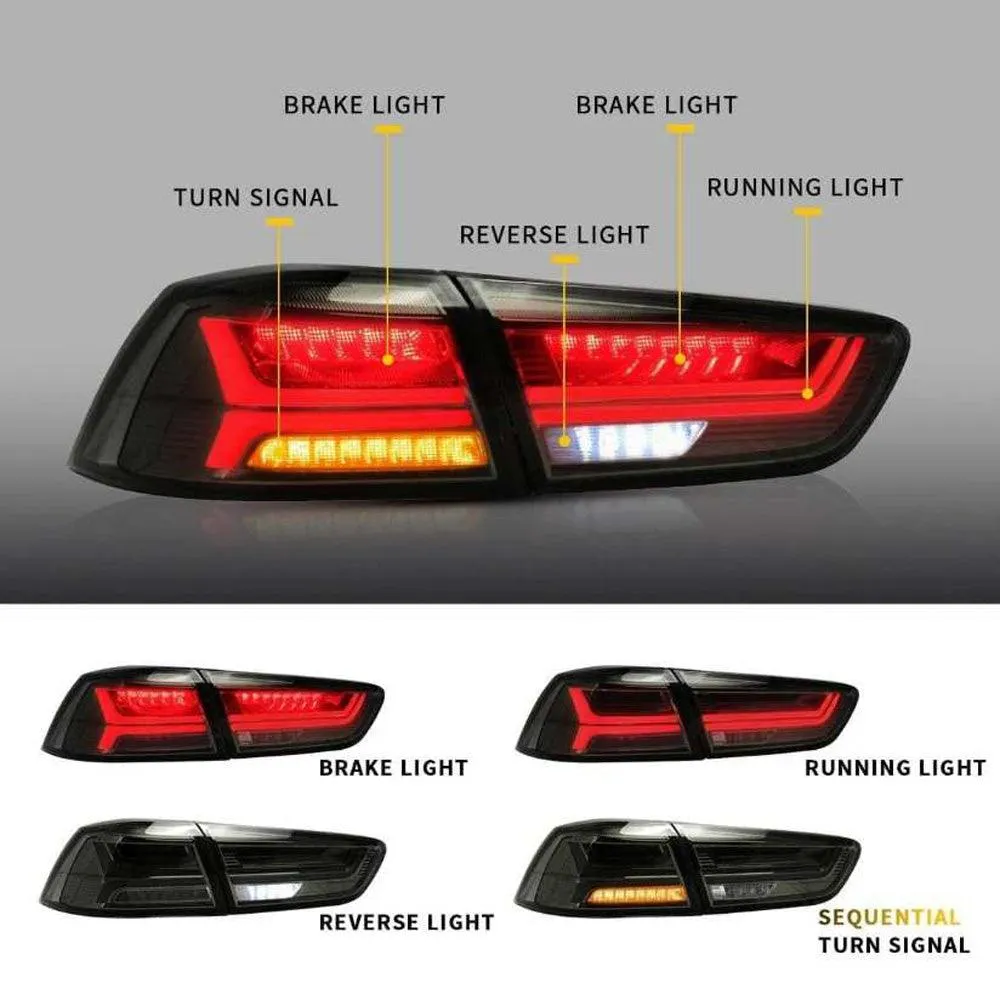 VLAND Demon Eye Headlights and Taillights For Mitsubishi Lancer EVO X 2008-2018