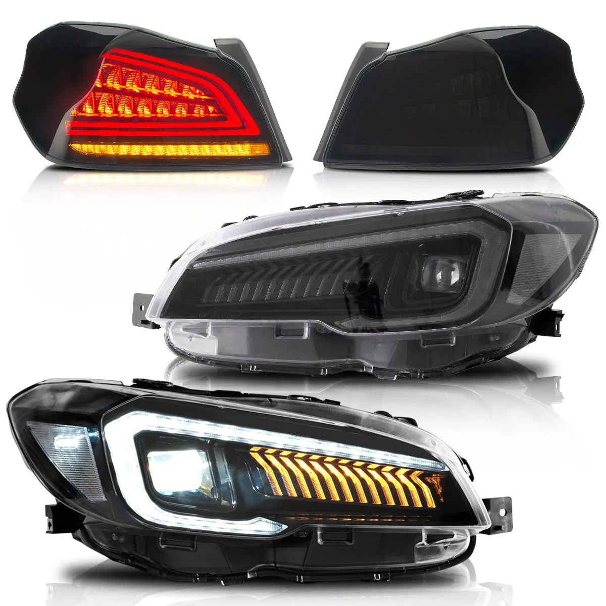 VLAND Full LED Headlights and Taillights For Subaru WRX / WRX STI 2015-2021