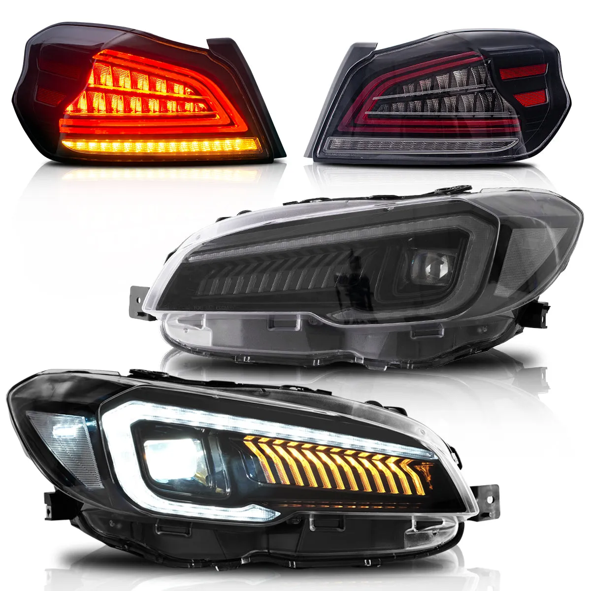 VLAND Full LED Headlights and Taillights For Subaru WRX / WRX STI 2015-2021