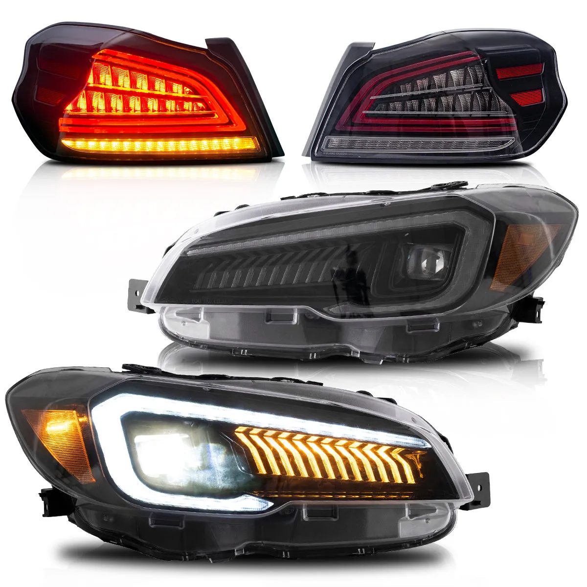 VLAND Full LED Headlights and Taillights For Subaru WRX / WRX STI 2015-2021
