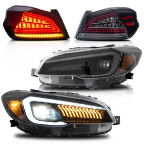 VLAND Full LED Headlights and Taillights For Subaru WRX / WRX STI 2015-2021