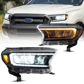 VLAND Full LED Headlights For Ford Ranger T6 Raptor & Wildtrak 2019-2022 (Fits For US Version)