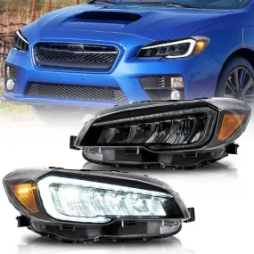 VLAND Full LED Reflection Bowl Headlights For Subaru WRX 2015-2021 [STI, Limited, Base, Premium] [DOT. SAE.]