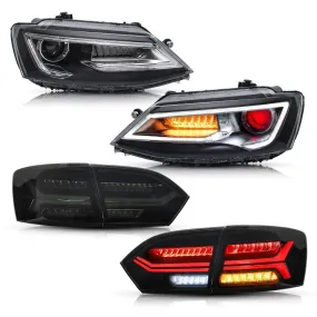 VLAND LED Demon Eye Headlights and Tail Lights For Volkswagen(VW) Jetta MK6 2011-2014
