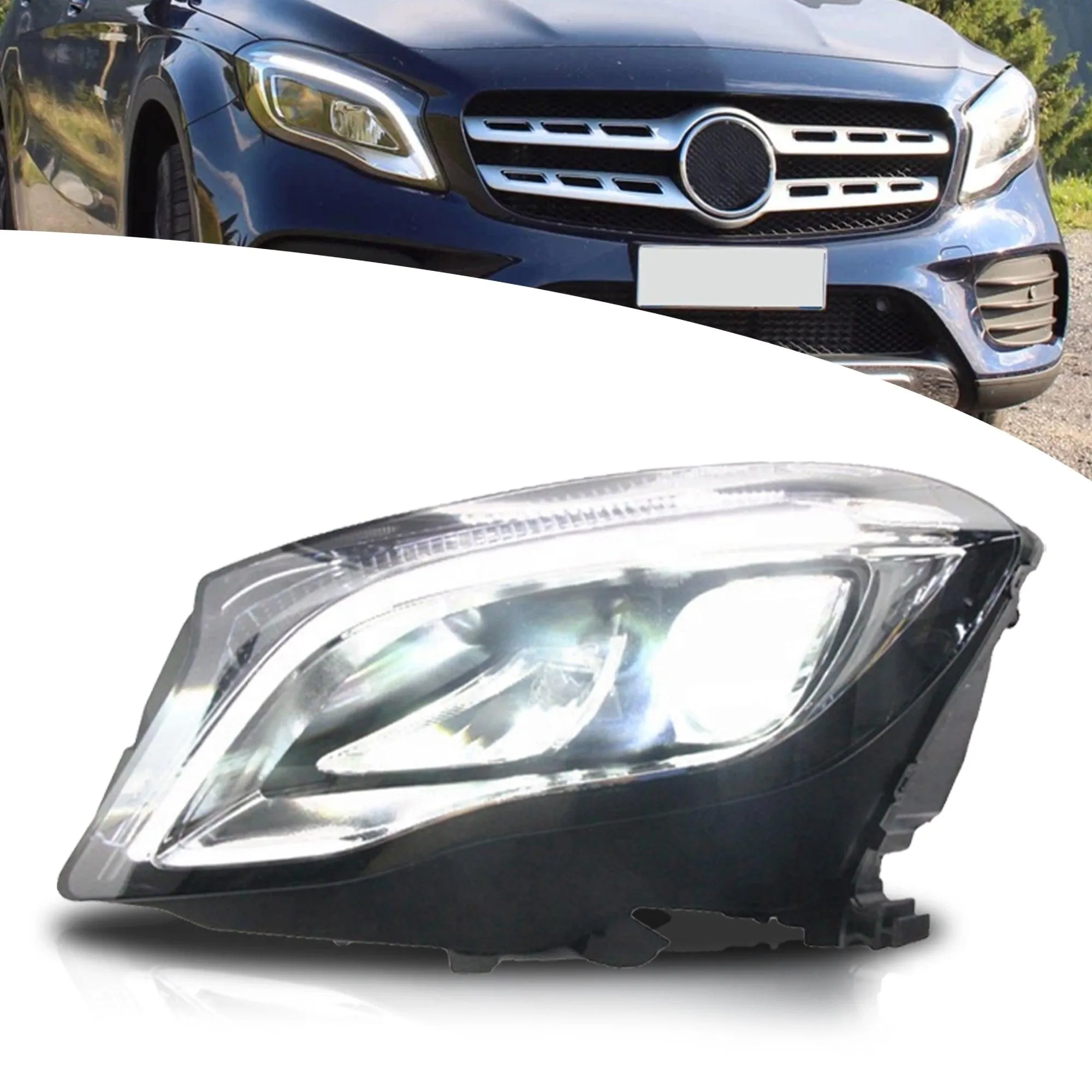 VLAND LED Edition Headlights For Mercedes Benz GLA X156 2017-2019 (OE Headlights) (European Stock)