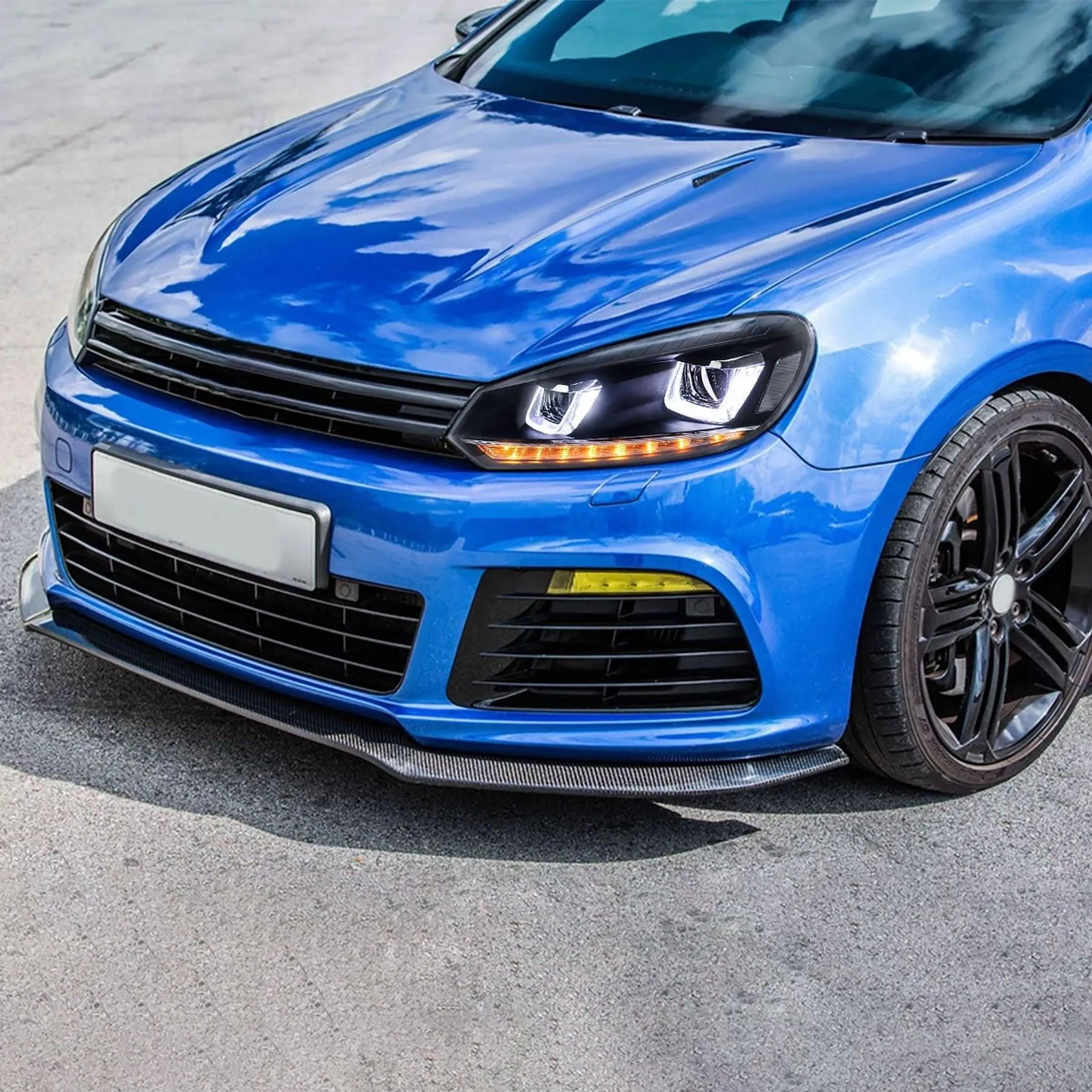 VLAND LED Headlights and Tail Lights Combo For Volkswagen Golf 6 MK6 2008-2014 With Sequential Turn Signals