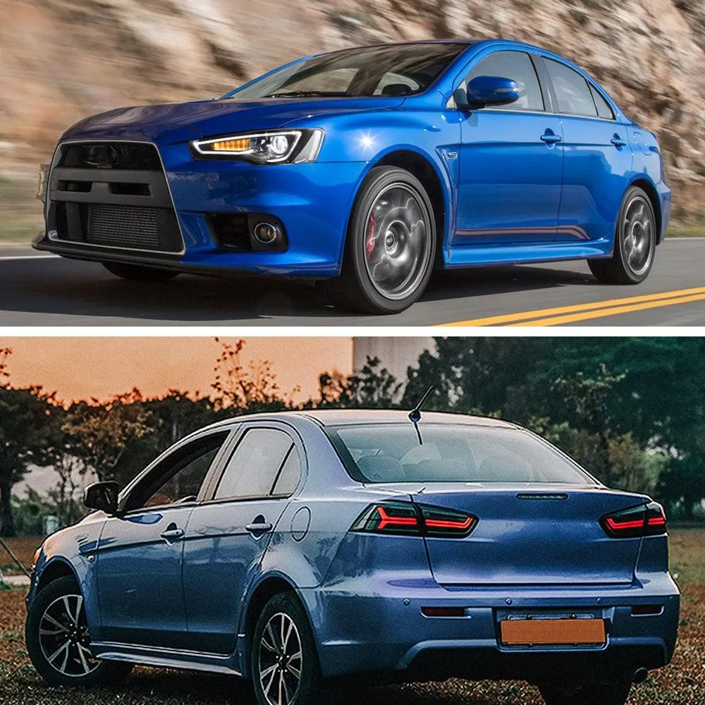 VLAND LED Headlights and Taillights For Mitsubishi Lancer EVO X 2008-2018