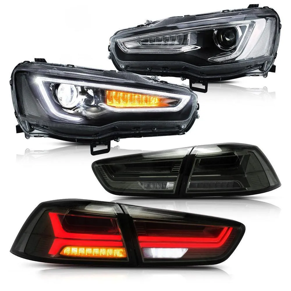 VLAND LED Headlights and Taillights For Mitsubishi Lancer EVO X 2008-2018