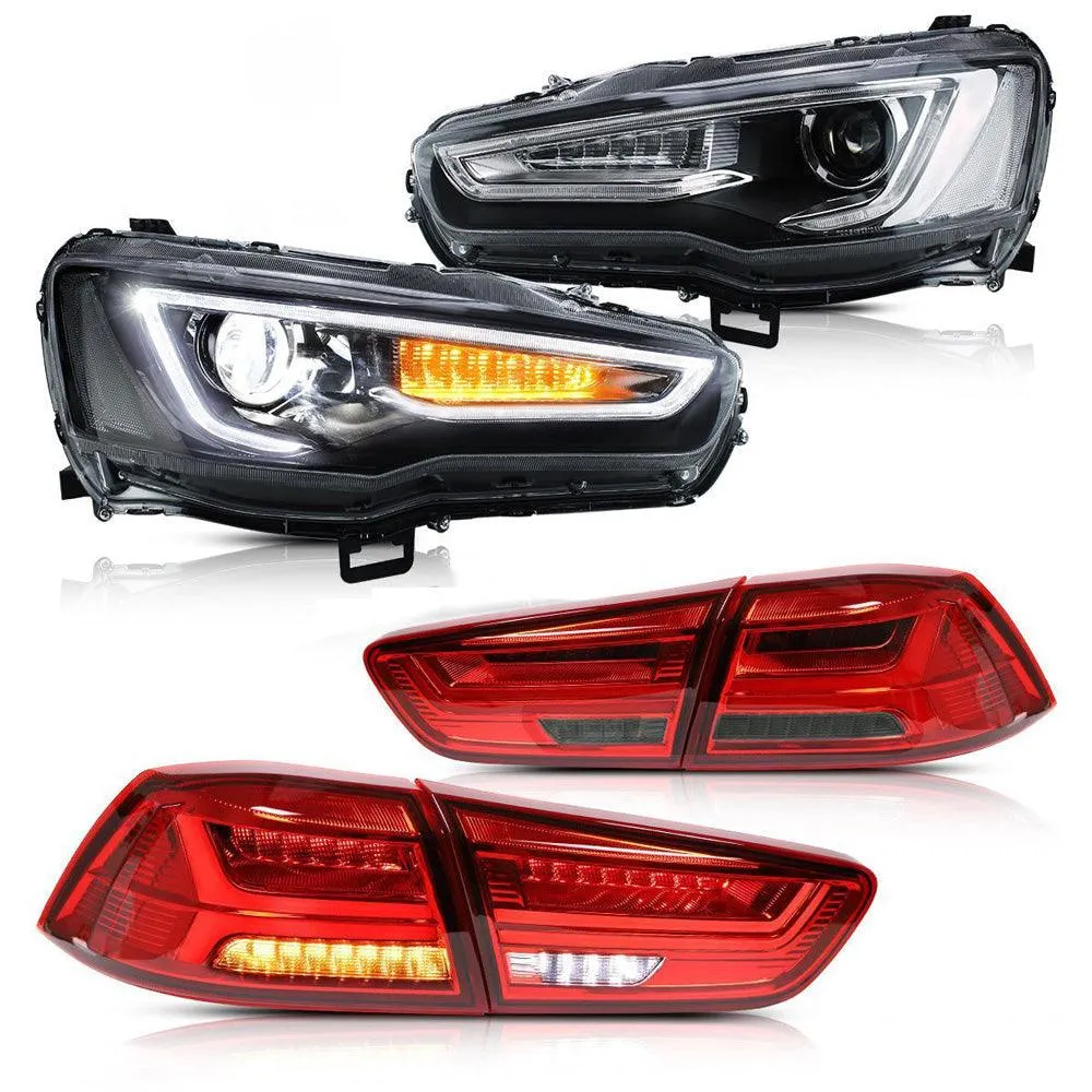 VLAND LED Headlights and Taillights For Mitsubishi Lancer EVO X 2008-2018