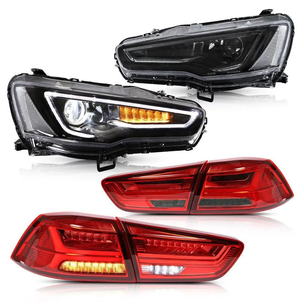 VLAND LED Headlights and Taillights For Mitsubishi Lancer EVO X 2008-2018