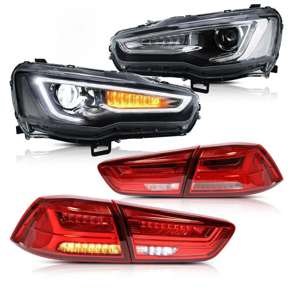 VLAND LED Headlights and Taillights For Mitsubishi Lancer EVO X 2008-2018