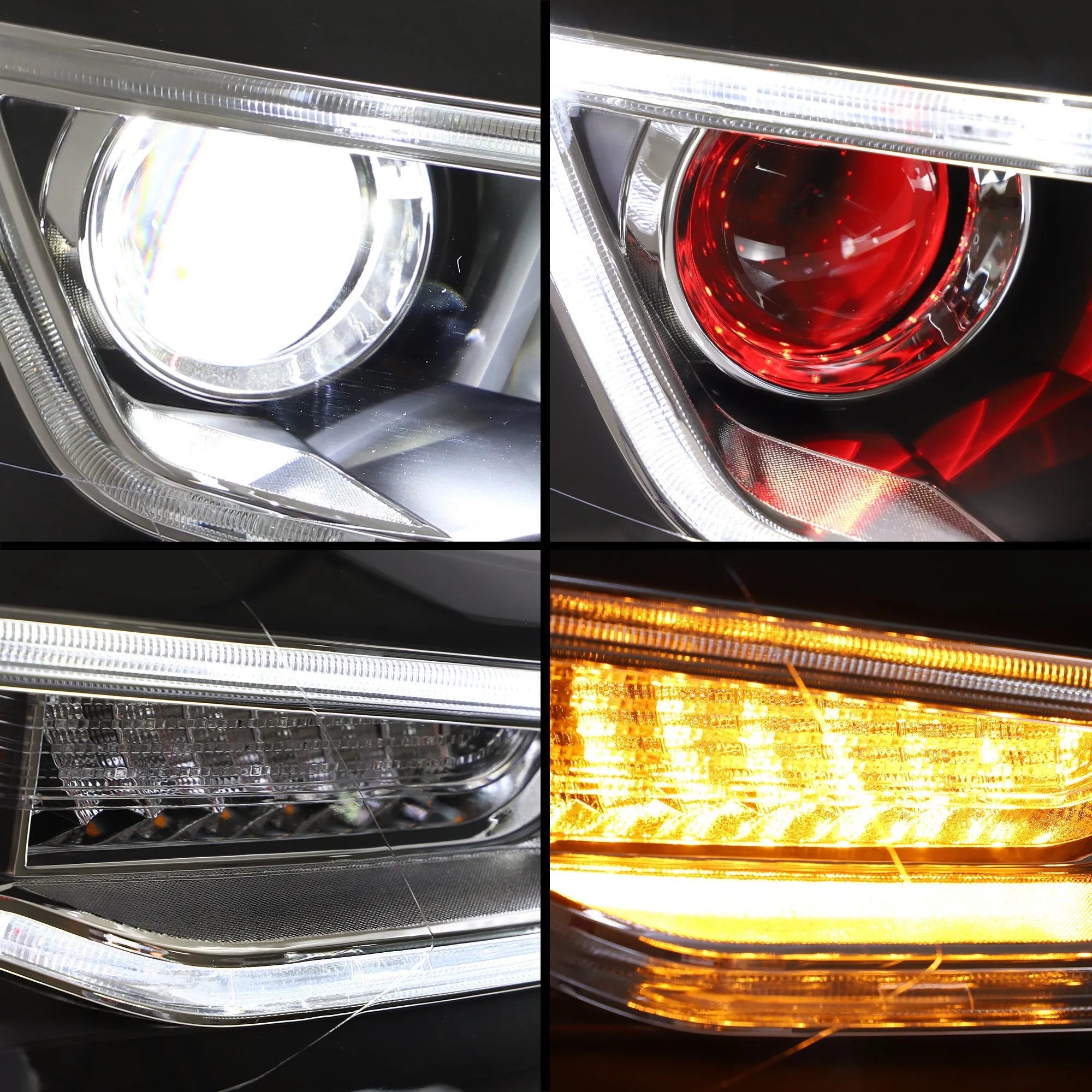 VLAND LED Headlights For Volkswagen (VW) Polo MK5 2009-2017 Turn Signal with Sequential indicators