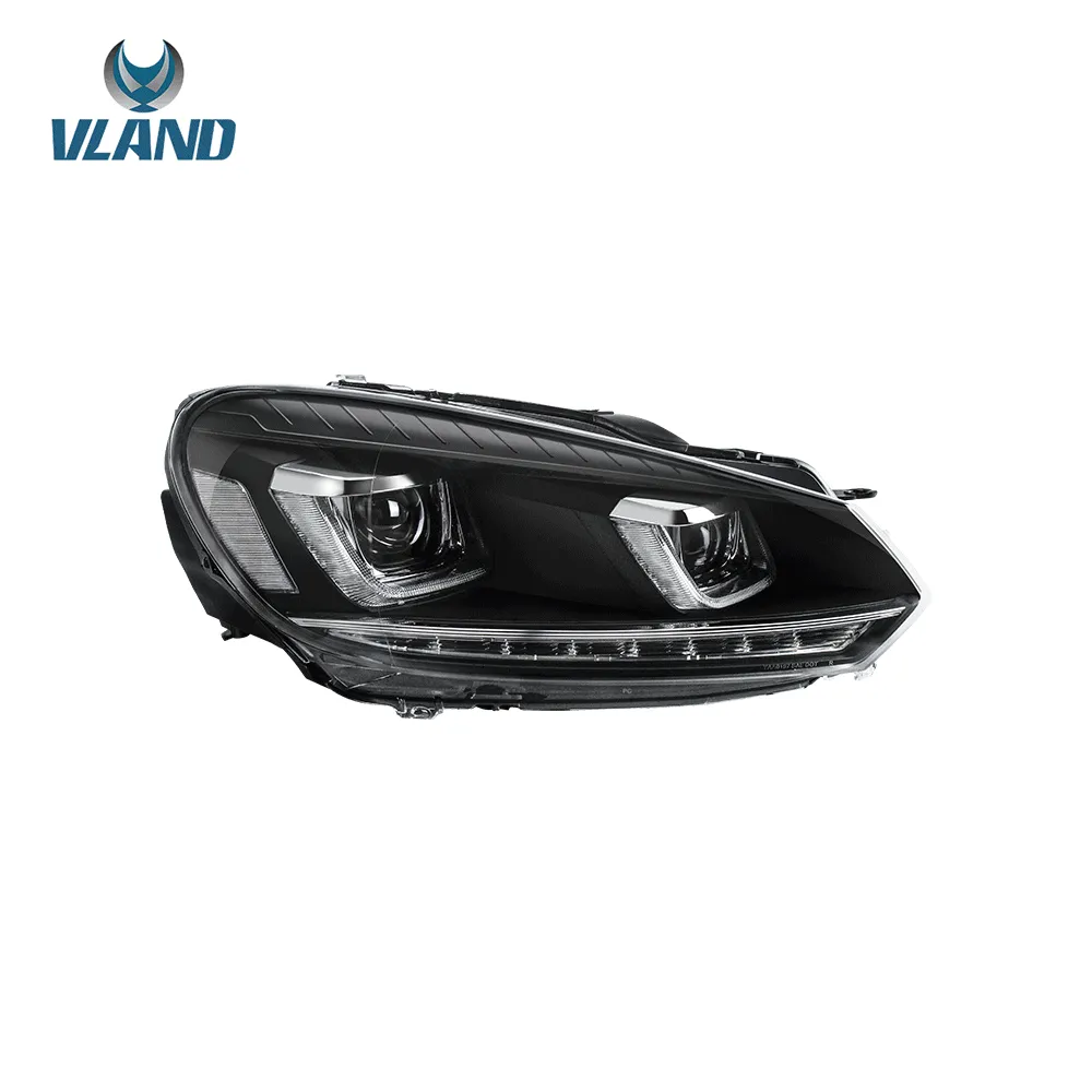 VLAND LED Headlights For Volkswagen(VW) Golf 6 Mk6 2008-2014 With Sequential [E-MARK]