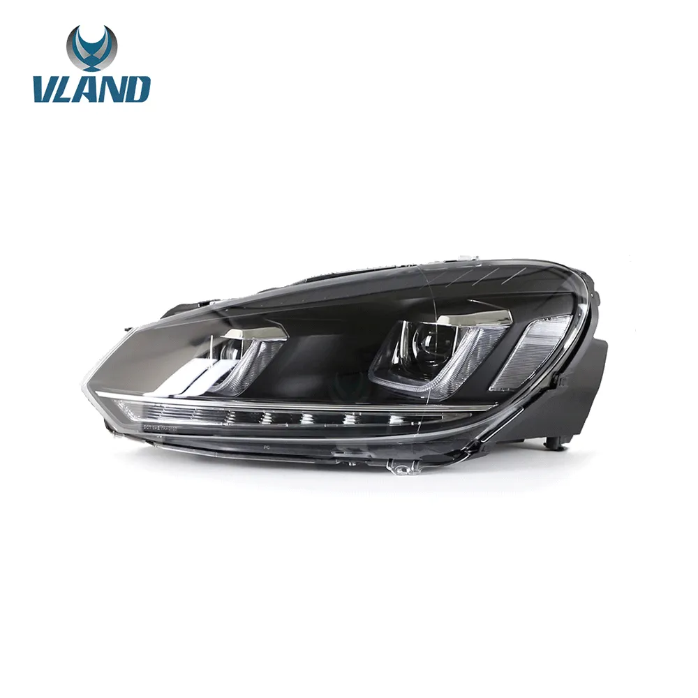 VLAND LED Headlights For Volkswagen(VW) Golf 6 Mk6 2008-2014 With Sequential [E-MARK]