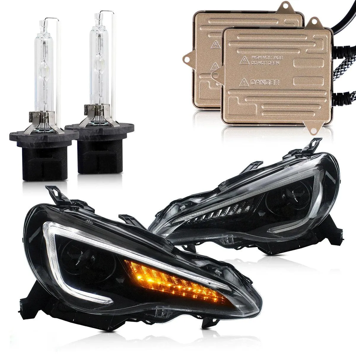 VLAND LED Headlights With D2H Bulbs For Toyota 86/Subaru BRZ/Scion FRS First Gen 2012-2020