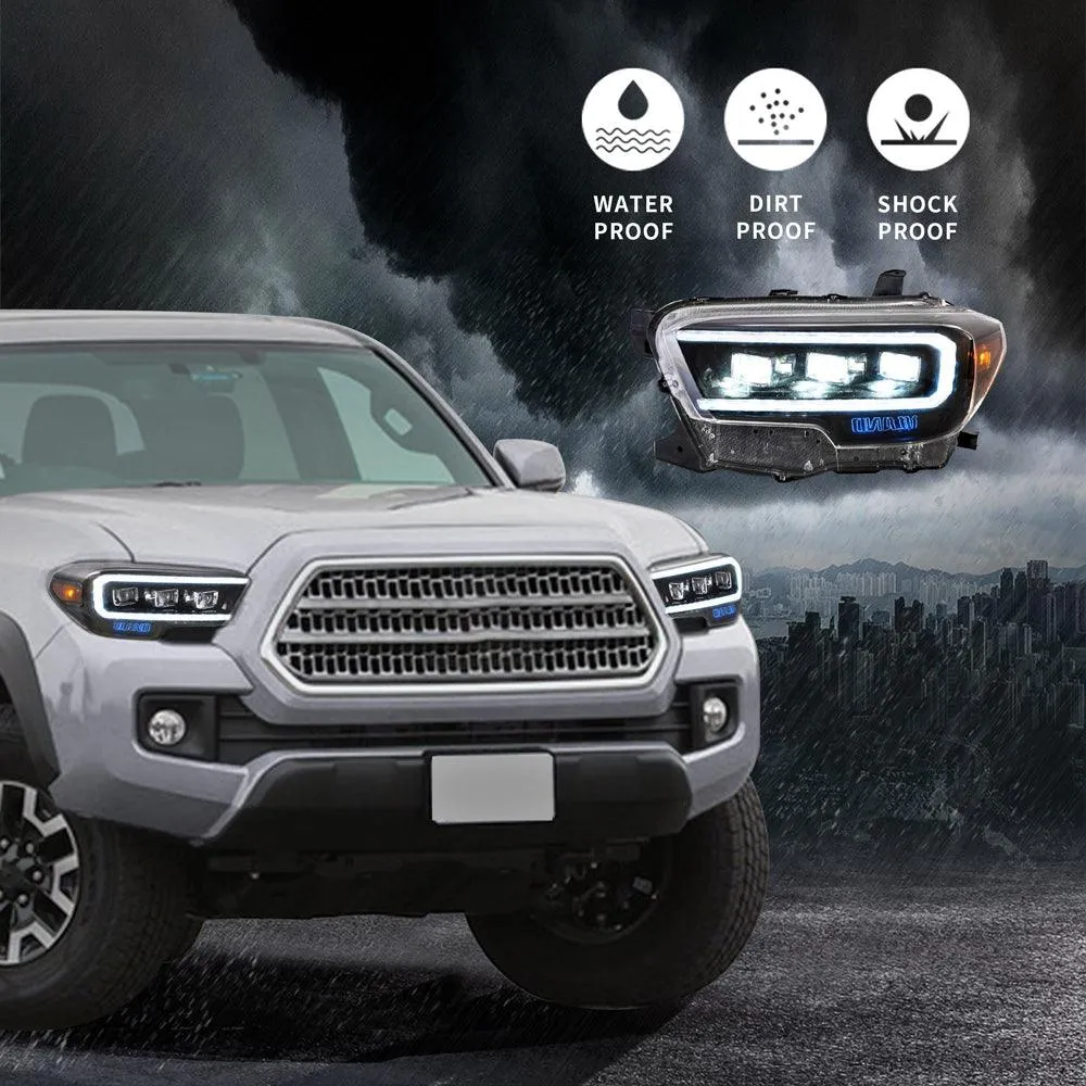 VLAND LED Matrix Projector Headlights For Toyota Tacoma N300 2015-2023 [DOT. SAE.]
