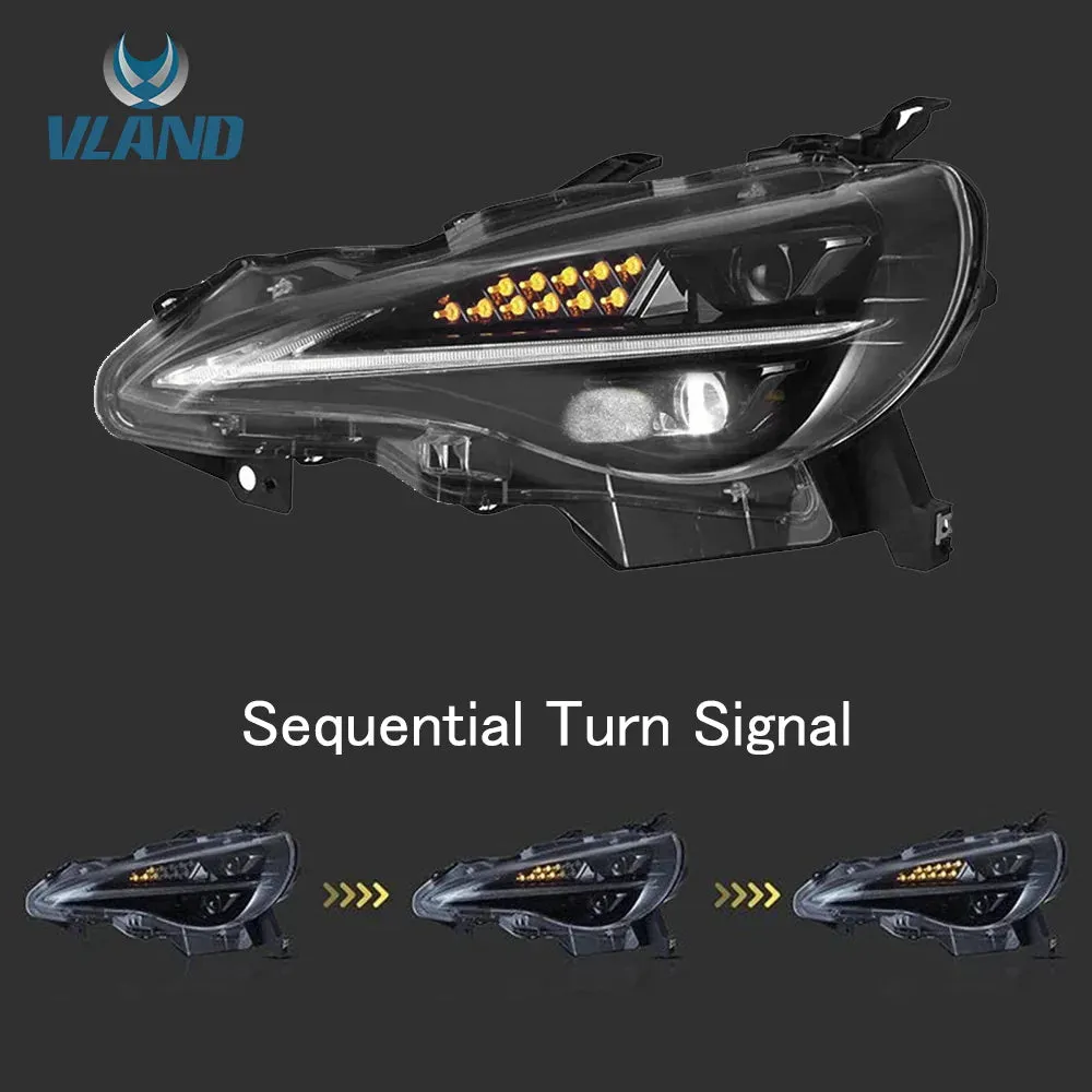 VLAND LED Projector Headlights and Tail Lights For Toyota 86/Subaru BRZ/Scion FR-S First Gen ZN6/ZC6 2012-2020