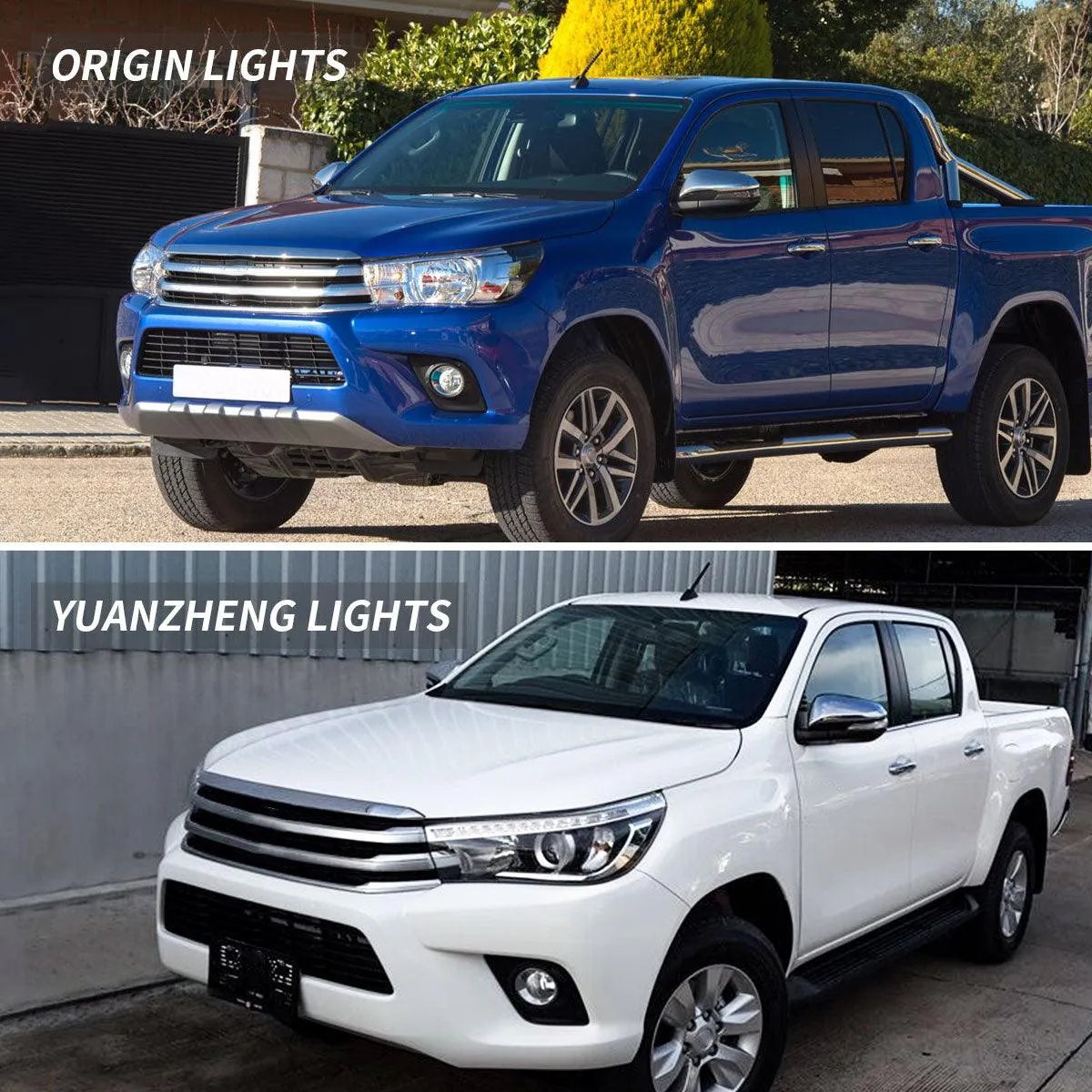 VLAND LED Projector Headlights For Toyota Hilux / Revo 8th Gen 2015-2020 With Sequential Indicators