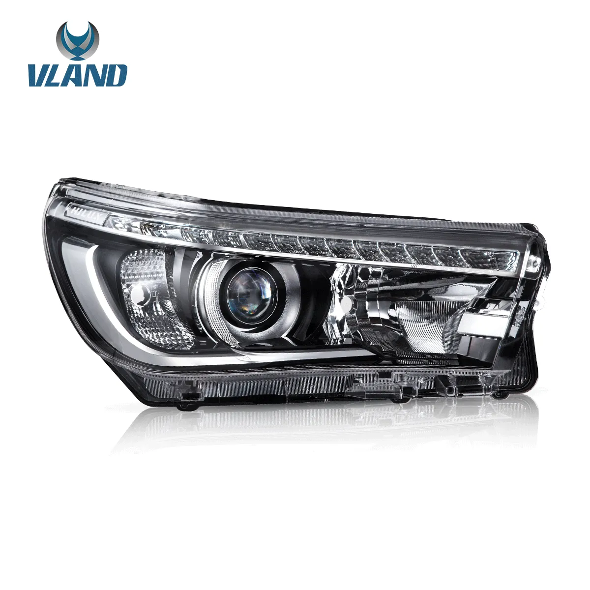 VLAND LED Projector Headlights For Toyota Hilux / Revo 8th Gen 2015-2020 With Sequential Indicators