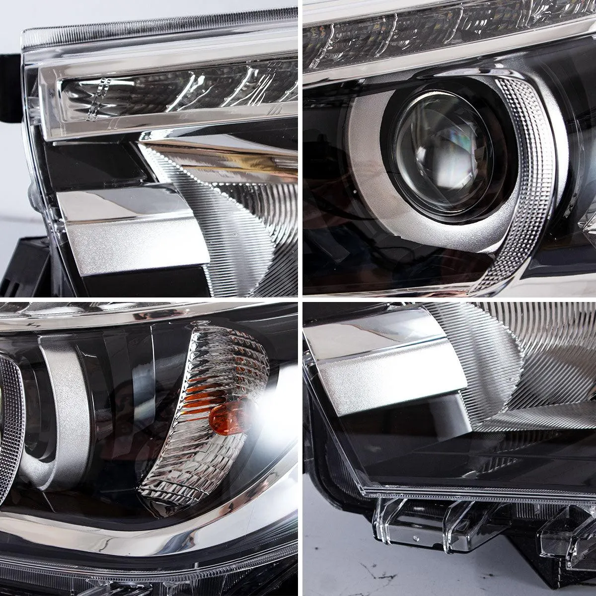 VLAND LED Projector Headlights For Toyota Hilux / Revo 8th Gen 2015-2020 With Sequential Indicators