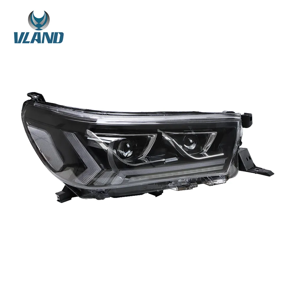 VLAND LED Projector Headlights For Toyota Hilux / Revo 8th Gen 2015-2020 With Sequential Indicators