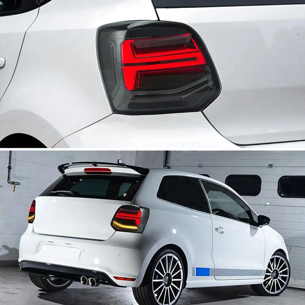 VLAND LED Tail lights For Volkswagen (VW) Polo MK5 2009-2017 Turn Signal with Sequential indicators[E-MARK]