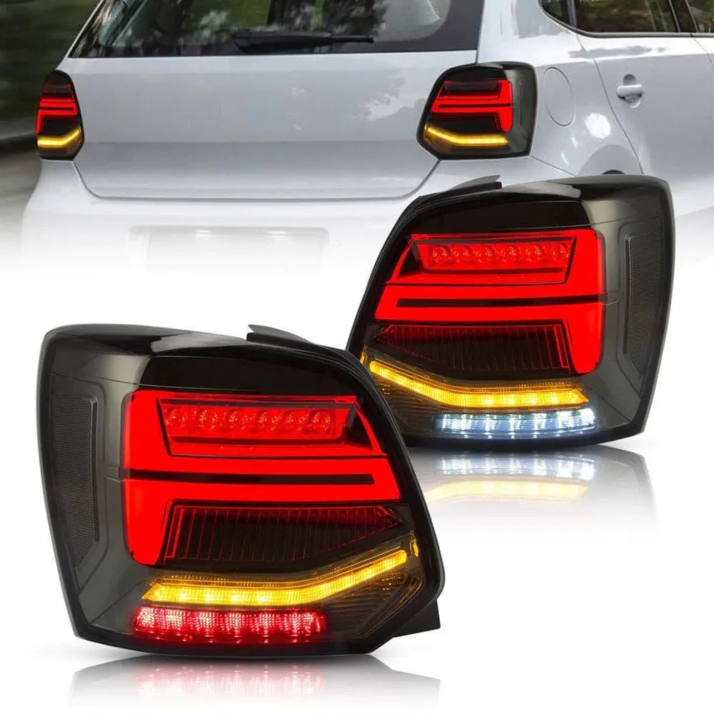 VLAND LED Tail lights For Volkswagen (VW) Polo MK5 2009-2017 Turn Signal with Sequential indicators[E-MARK]