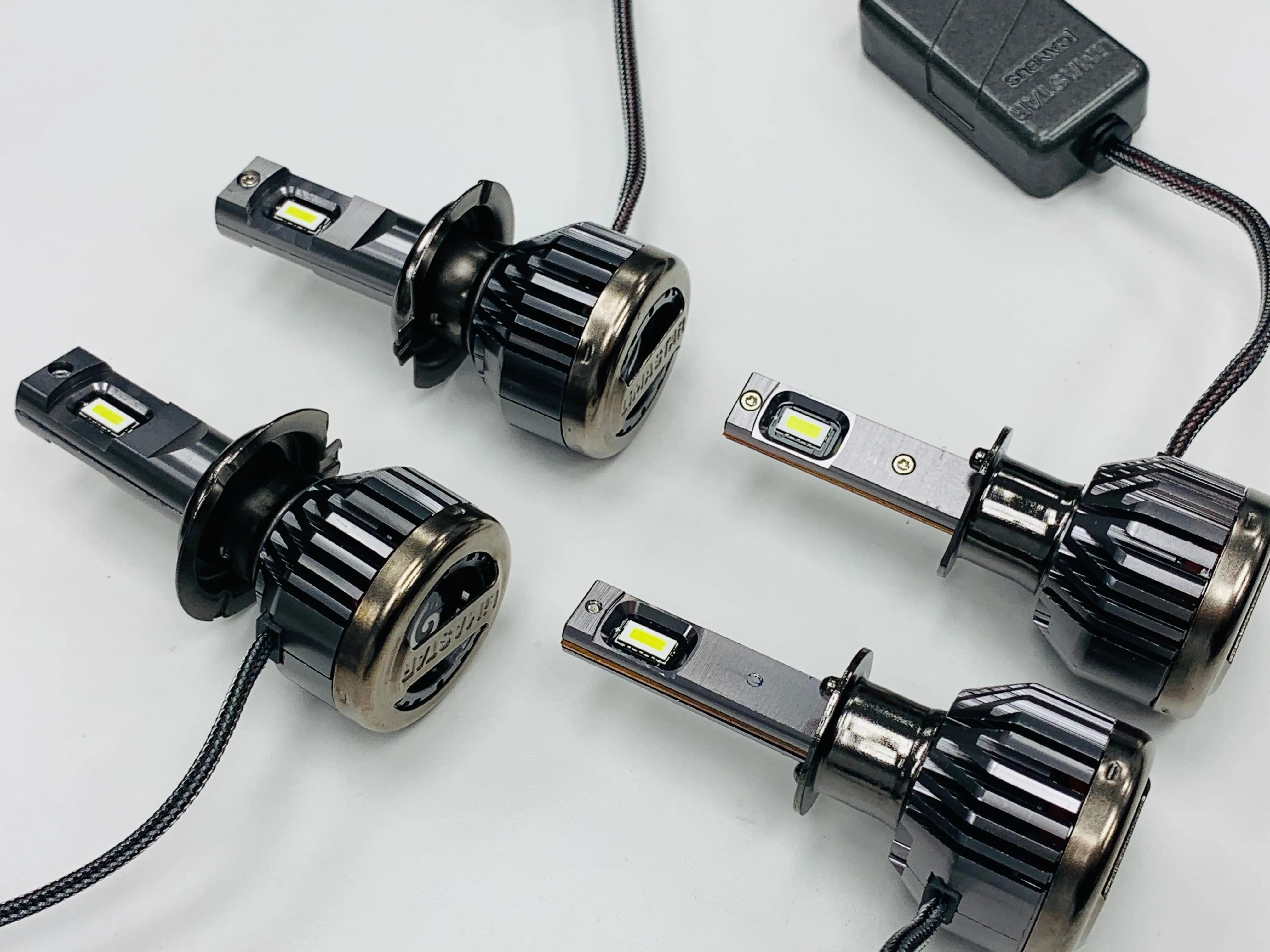 VW T5.1 DRL headlights with dynamic side indicators and full led headlight bulbs