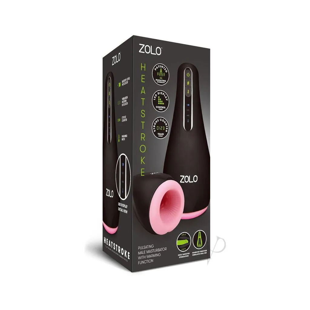 Zolo Heatstroke Rechargeable Vibrating And Warming Masturbator - Black/Vanilla